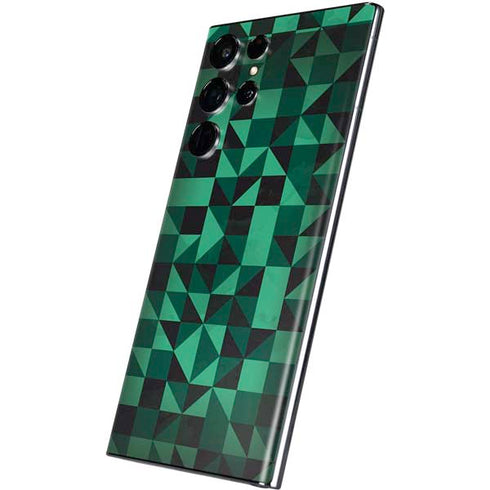 Black & Green Galaxy S22 Ultra Skin