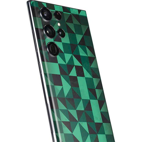 Black & Green Galaxy S22 Ultra Skin