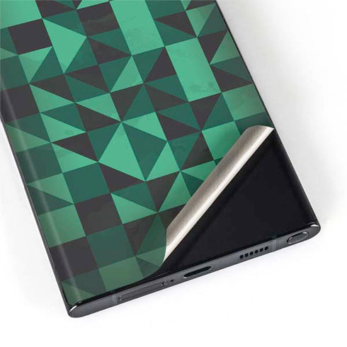 Black & Green Galaxy S22 Ultra Skin
