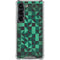 Black & Green Galaxy S23 Clear Case