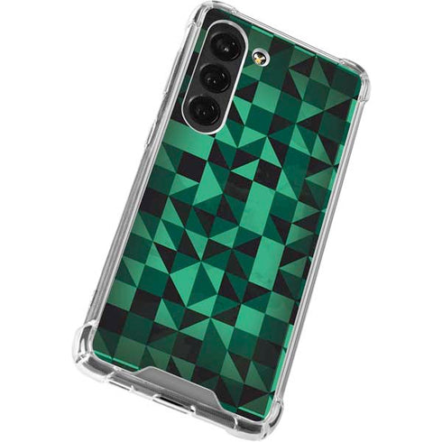 Black & Green Galaxy S23 Clear Case