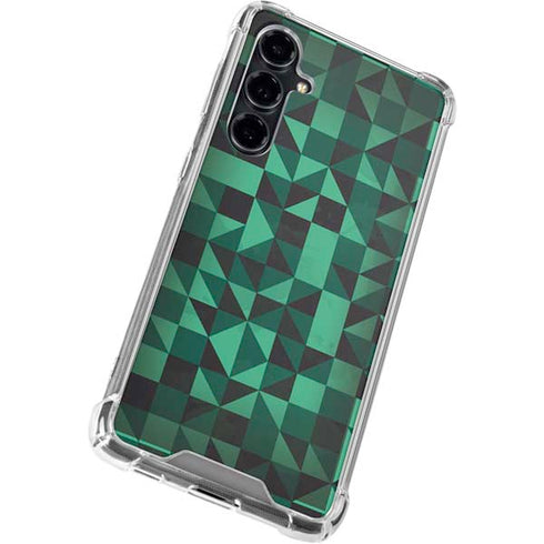 Black & Green Galaxy S23 FE Clear Case