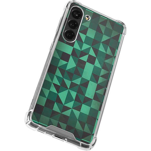 Black & Green Galaxy S23 Plus Clear Case