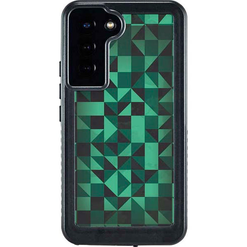 Black & Green Galaxy S23 Plus Waterproof Case