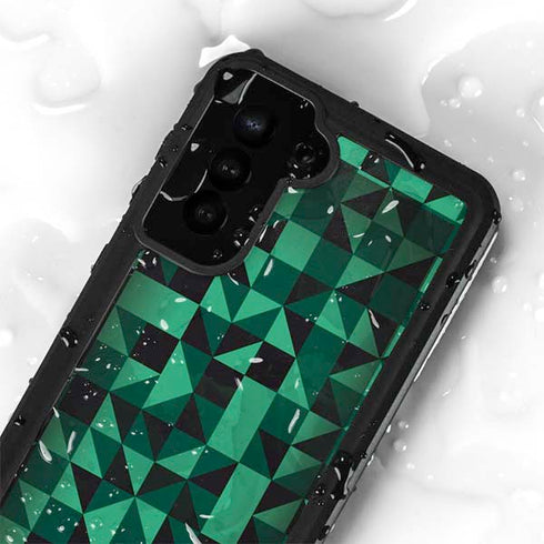 Black & Green Galaxy S23 Plus Waterproof Case