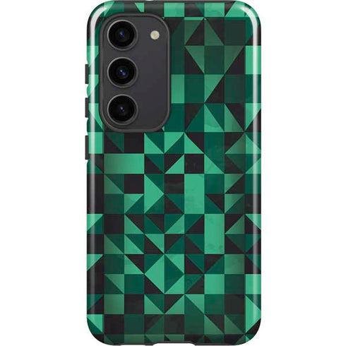 Black & Green Galaxy S23 Pro Case
