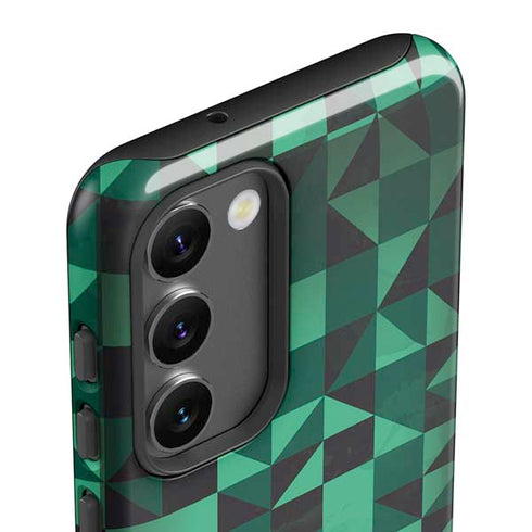 Black & Green Galaxy S23 Pro Case