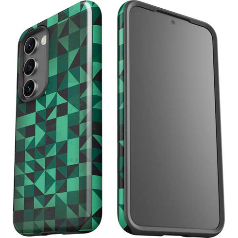 Black & Green Galaxy S23 Pro Case
