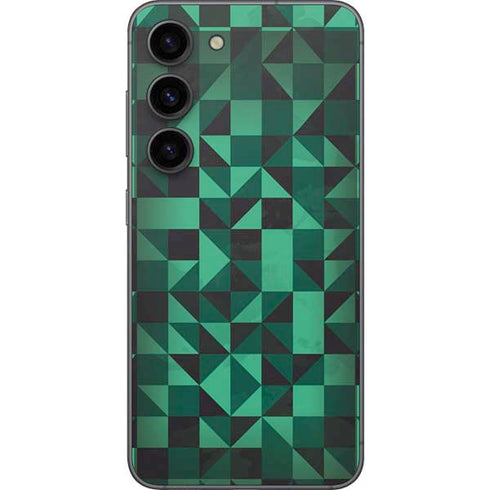 Black & Green Galaxy S23 Skin