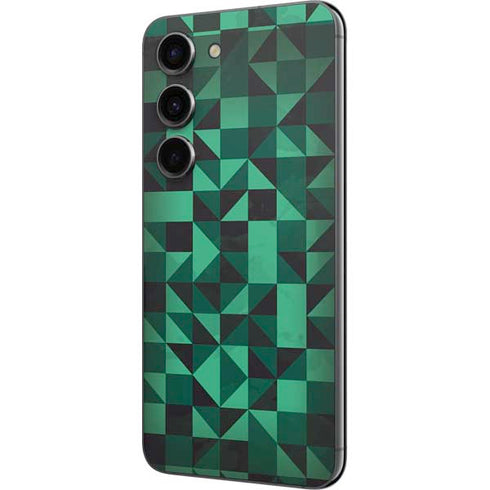 Black & Green Galaxy S23 Skin