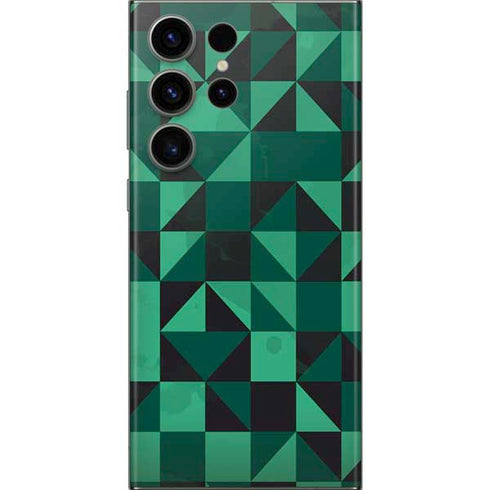 Black & Green Galaxy S23 Ultra Skin