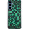 Black & Green Galaxy S24 Clear Case