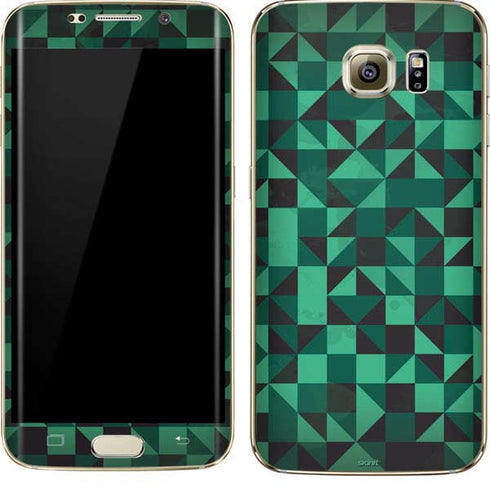 Black & Green Galaxy S7 Edge Skin