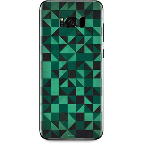 Black & Green Galaxy S8 Skin