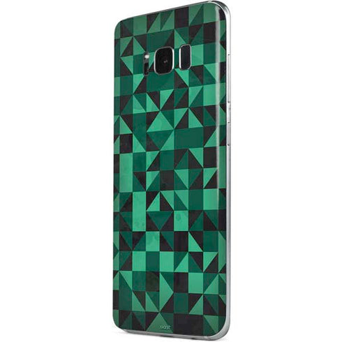 Black & Green Galaxy S8 Skin