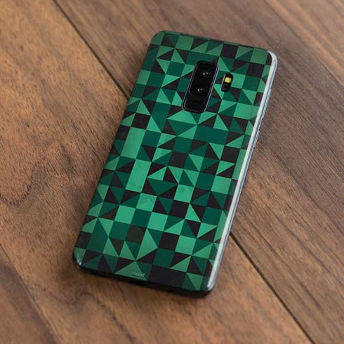 Black & Green Galaxy S9 Plus Skin