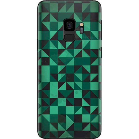 Black & Green Galaxy S9 Skin
