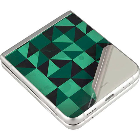 Black & Green Galaxy Z Flip3 5G Skin