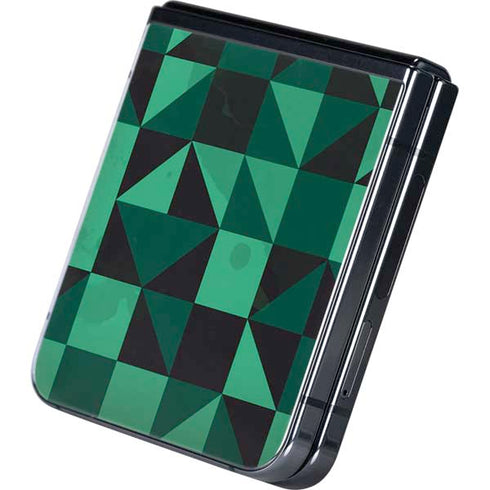 Black & Green Galaxy Z Flip5 5G Skin