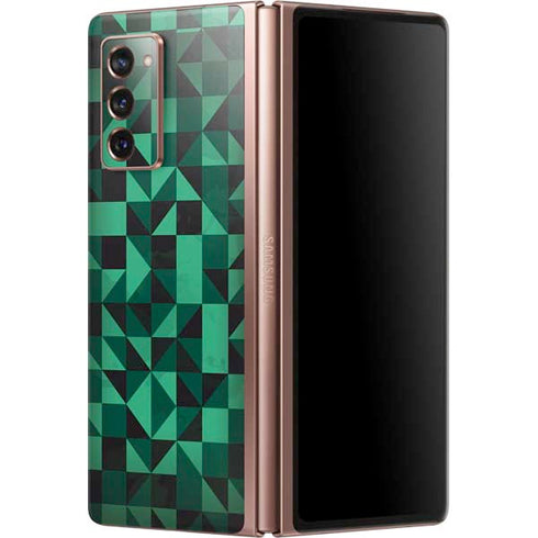 Black & Green Galaxy Z Fold2 5G Skin