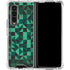Black & Green Galaxy Z Fold4 5G Clear Case