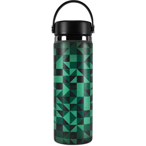 Black & Green Hydro Flask 20oz Wide Mouth Skin