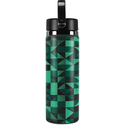 Black & Green Hydro Flask 20oz Wide Mouth Skin