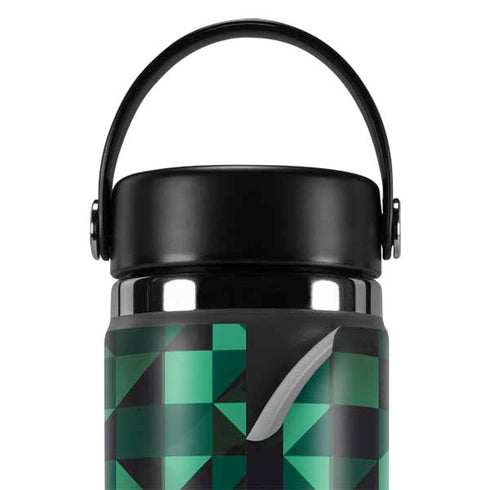 Black & Green Hydro Flask 20oz Wide Mouth Skin