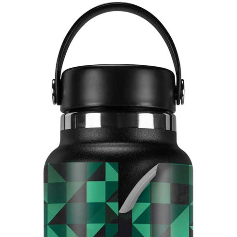 Black & Green Hydro Flask 32oz Wide Mouth Skin