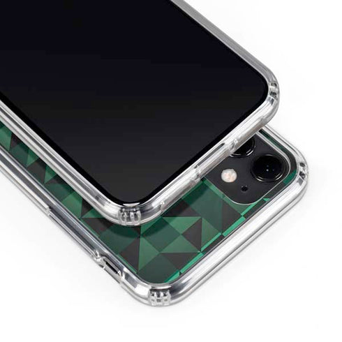 Black & Green iPhone 11 Clear Case