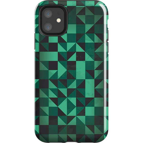 Black & Green iPhone 11 Impact Case