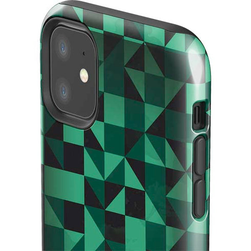 Black & Green iPhone 11 Impact Case