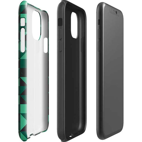 Black & Green iPhone 11 Impact Case
