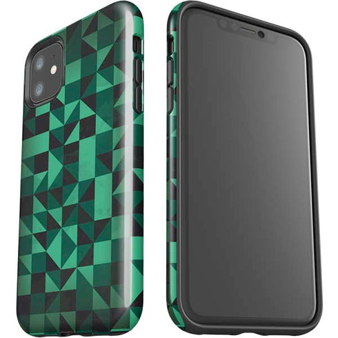 Black & Green iPhone 11 Impact Case