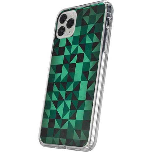 Black & Green iPhone 11 Pro Clear Case
