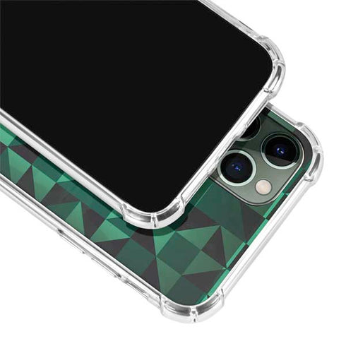 Black & Green iPhone 11 Pro Max Clear Case