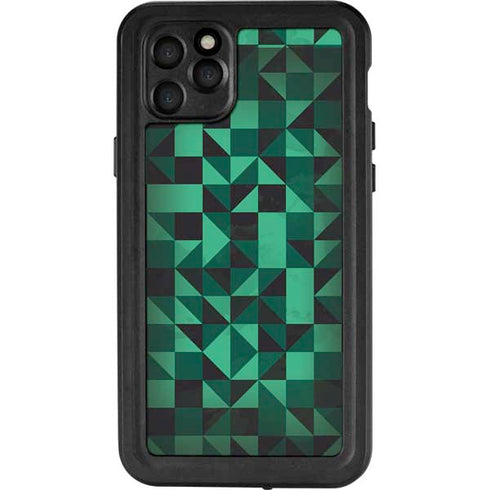 Black & Green iPhone 11 Pro Max Waterproof Case