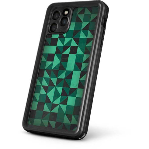 Black & Green iPhone 11 Pro Max Waterproof Case