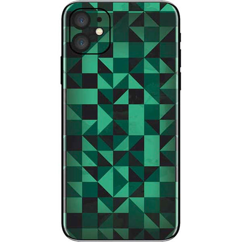 Black & Green iPhone 11 Skin