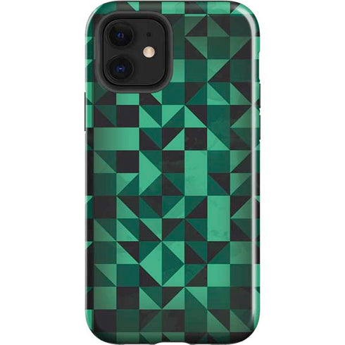 Black & Green iPhone 12 Impact Case