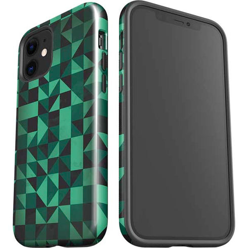 Black & Green iPhone 12 Impact Case