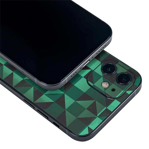 Black & Green iPhone 12 Mini Skin