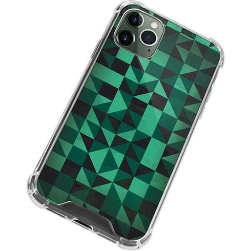Black & Green iPhone 12 Pro Clear Case