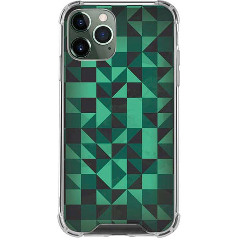 Black & Green iPhone 12 Pro Max Clear Case