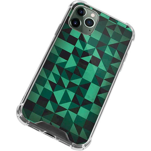 Black & Green iPhone 12 Pro Max Clear Case
