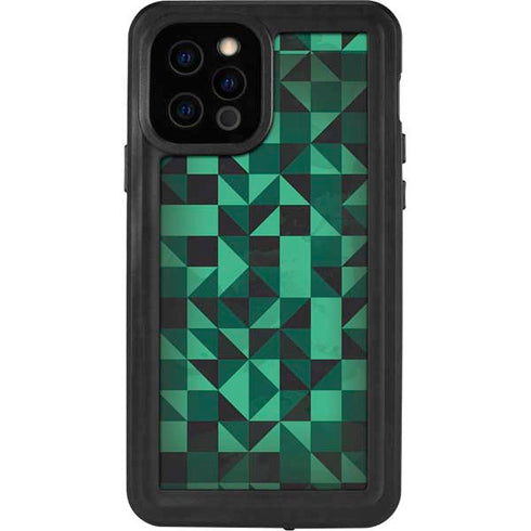 Black & Green iPhone 12 Pro Waterproof Case