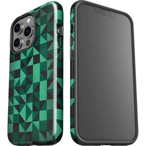 Black & Green iPhone 13 Pro Impact Case