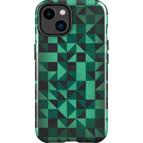 Black & Green iPhone 15 Plus Impact Case