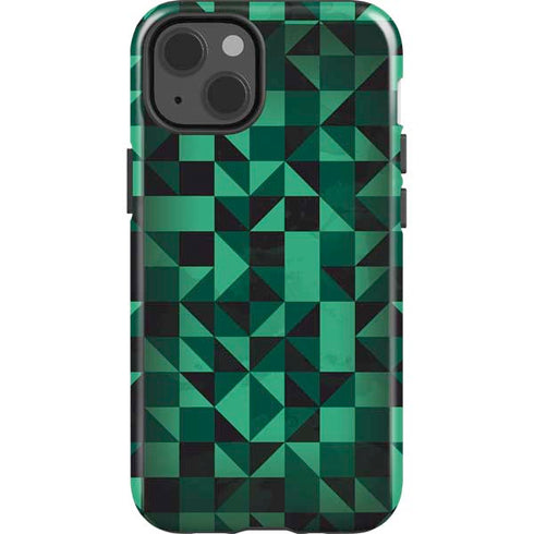 Black & Green iPhone 15 Impact Case