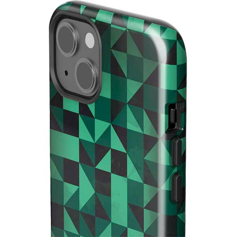 Black & Green iPhone 14 Impact Case
